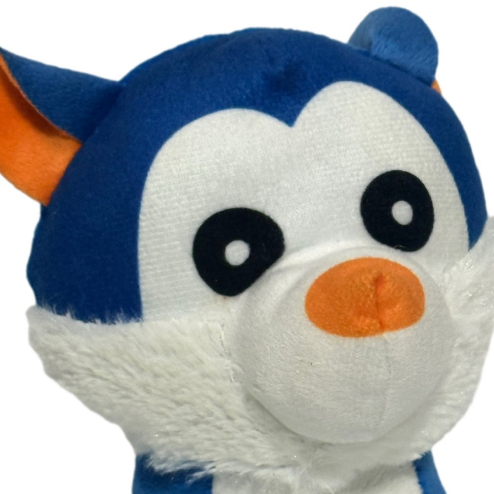 A & A Global Industries Plush Blue & White Dog Wolf Stuffed Animal Toy Play EUC